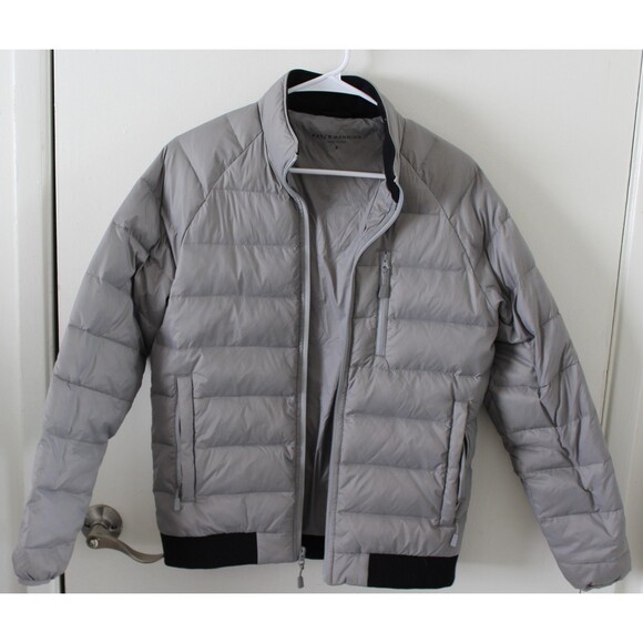 Peter Manning Size 3 New York Grey Duck Down Puffer Jacket zip pockets - Picture 1 of 13